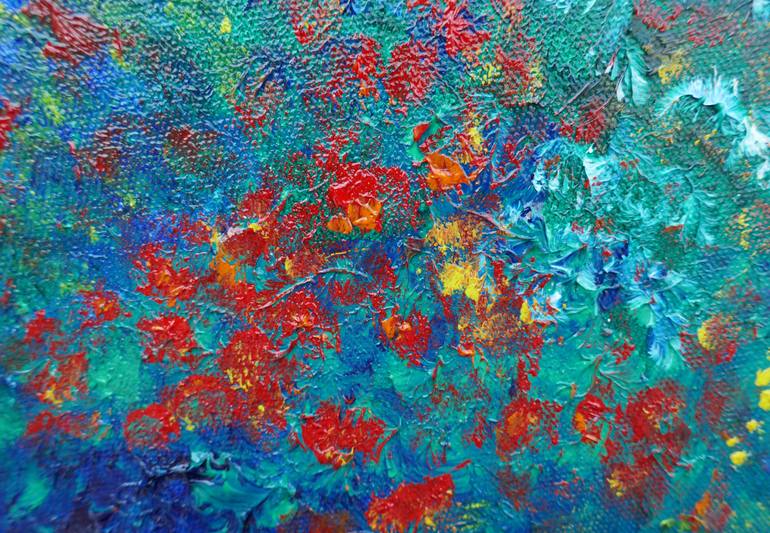 Original Abstract Botanic Painting by Ana Rod