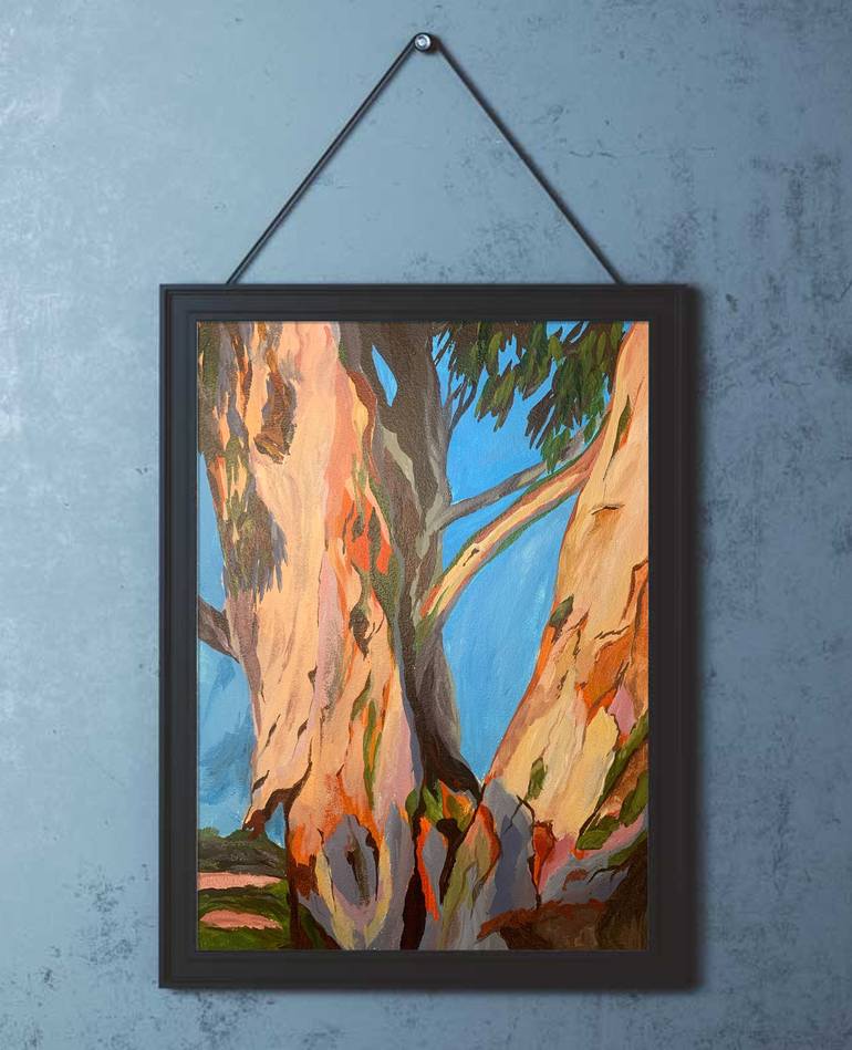 Original Expressionism Tree Painting by Daria Kamishanova