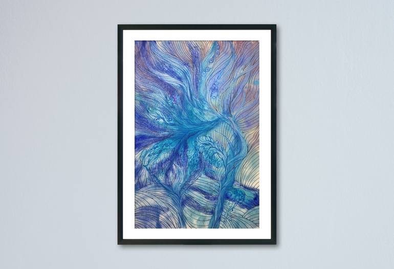 Original Abstract Expressionism Abstract Painting by Daria Kamishanova