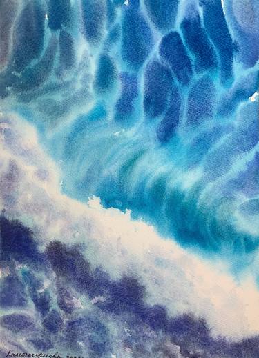 Print of Seascape Paintings by Daria Kamishanova