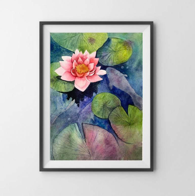 Original Impressionism Botanic Painting by Daria Kamishanova