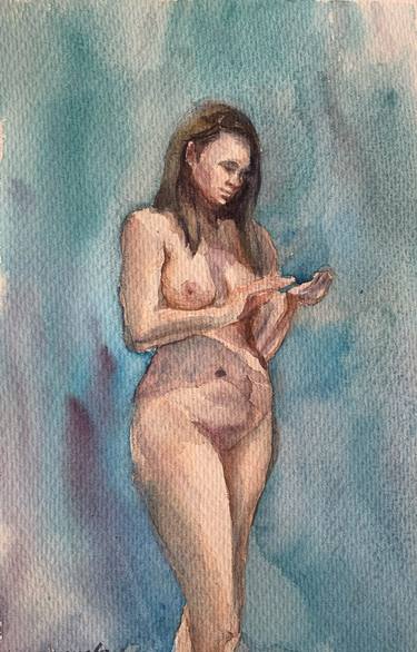 Print of Nude Paintings by Daria Kamishanova