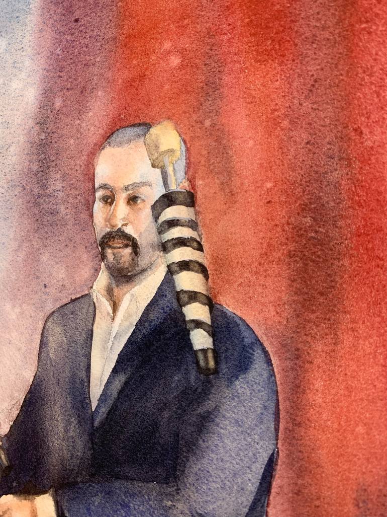 Original Figurative People Painting by Daria Kamishanova