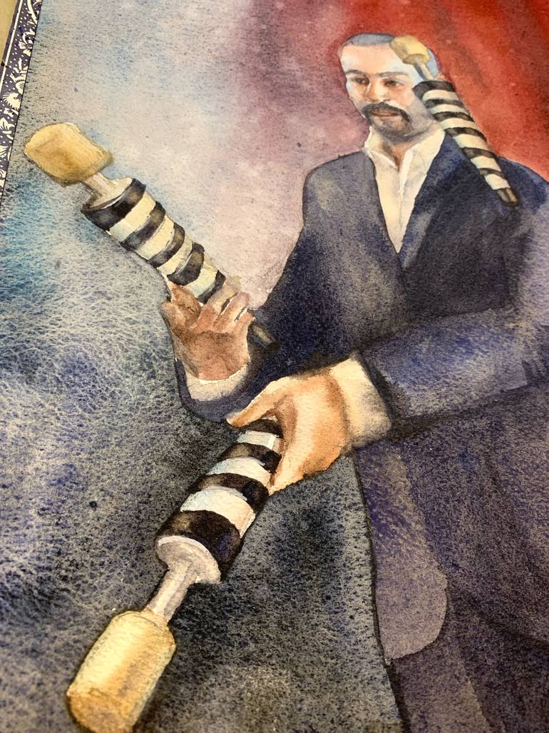 Original Figurative People Painting by Daria Kamishanova