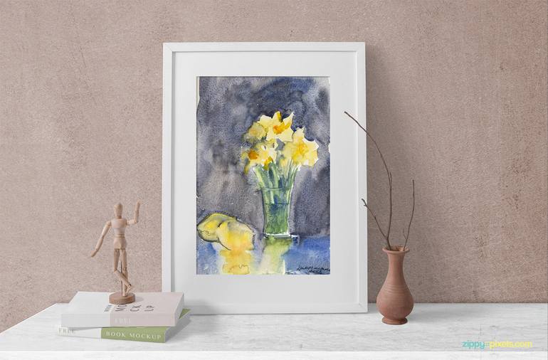 Original Expressionism Floral Painting by Daria Kamishanova