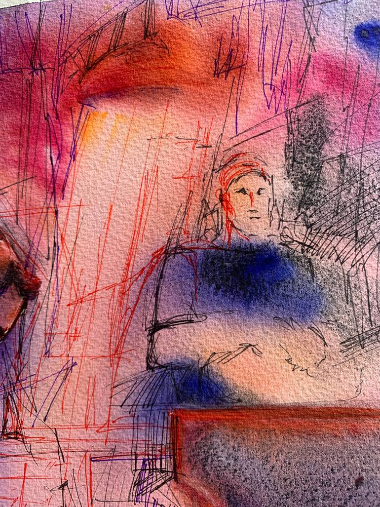 Original Impressionism Music Painting by Daria Kamishanova