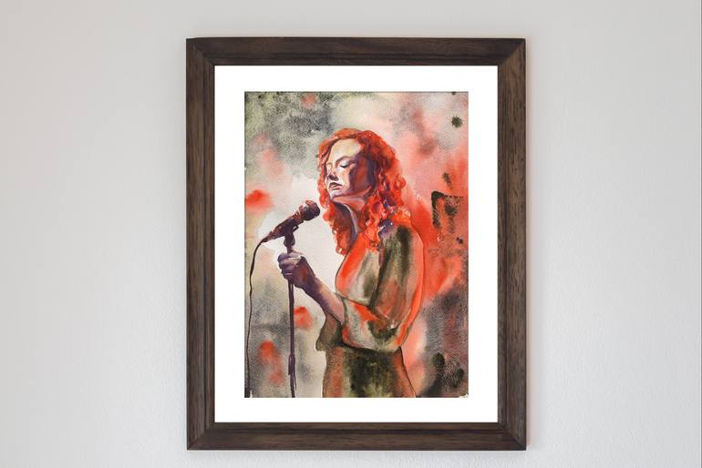 Original Impressionism Music Painting by Daria Kamishanova