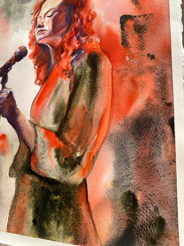 Original Impressionism Music Painting by Daria Kamishanova