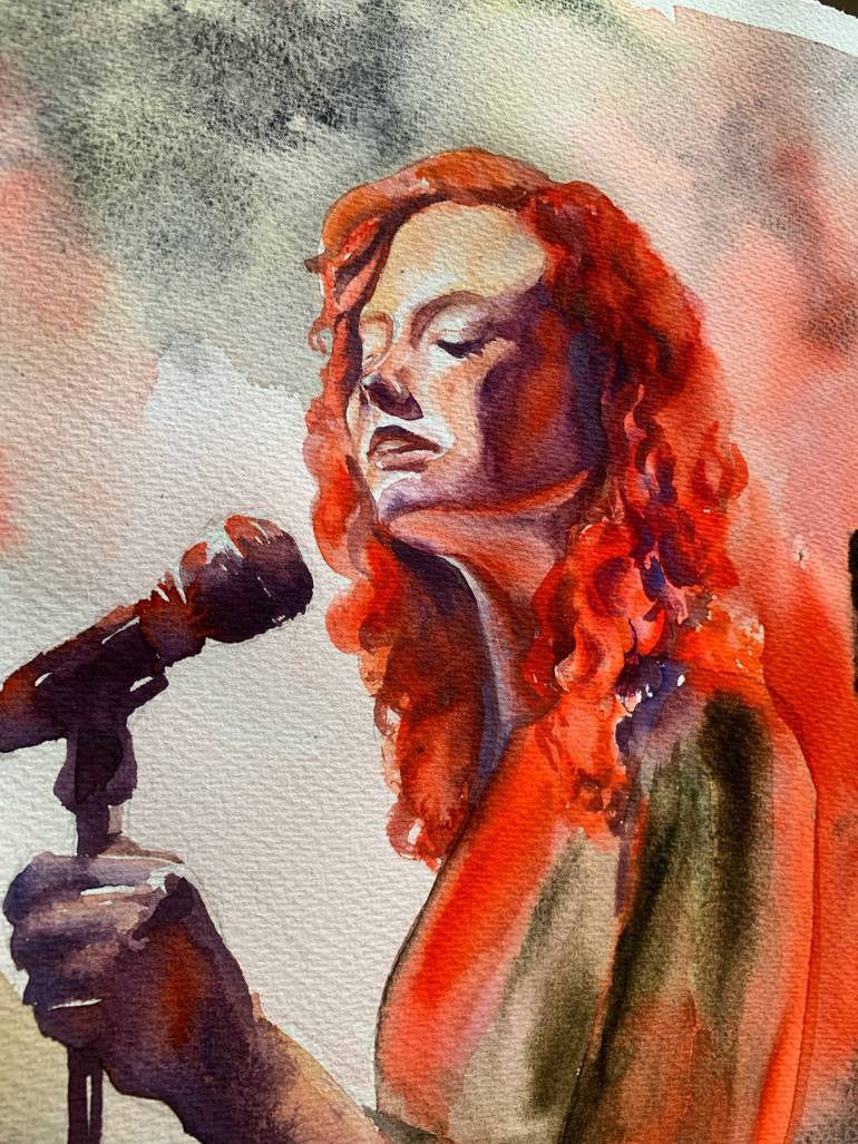 Original Impressionism Music Painting by Daria Kamishanova