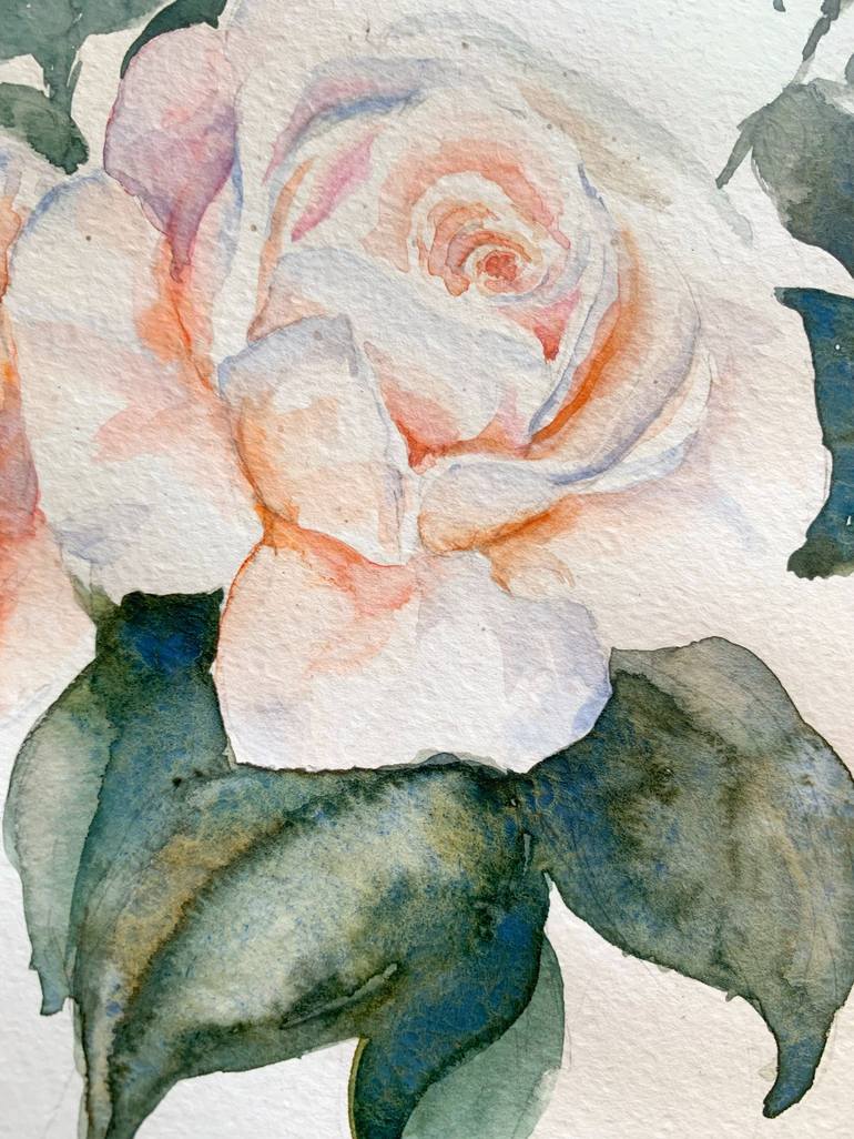 Original Expressionism Floral Painting by Daria Kamishanova