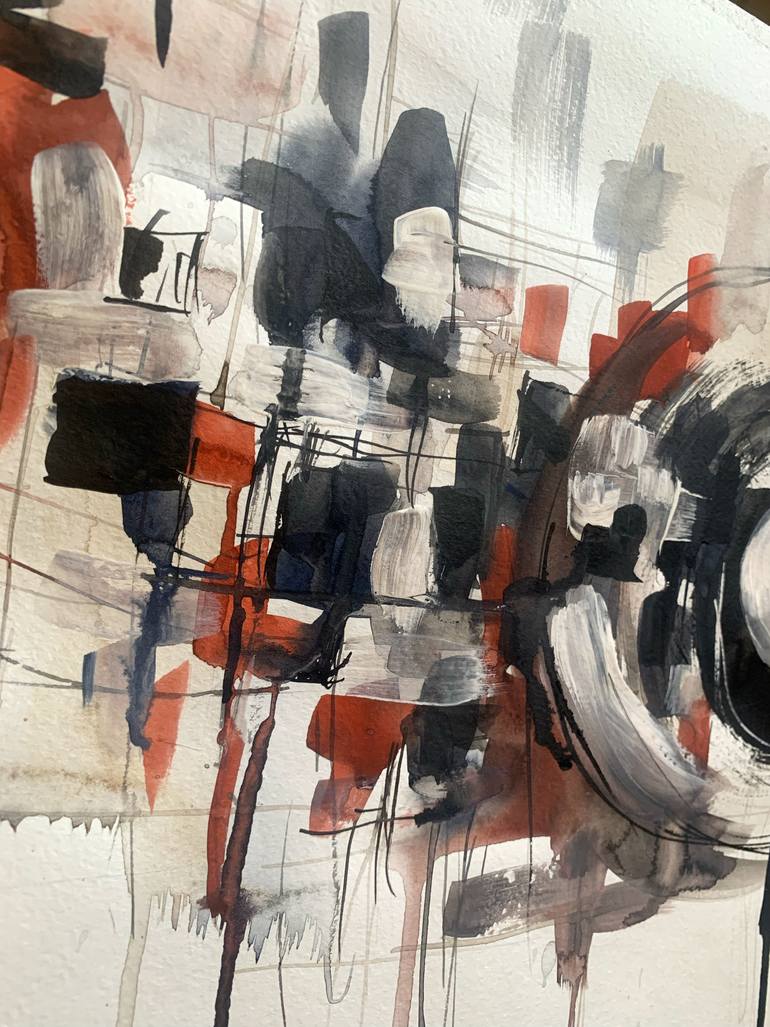 Original Expressionism Architecture Painting by Daria Kamishanova