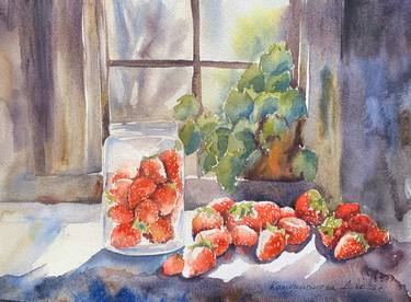 Strawberries on the window thumb