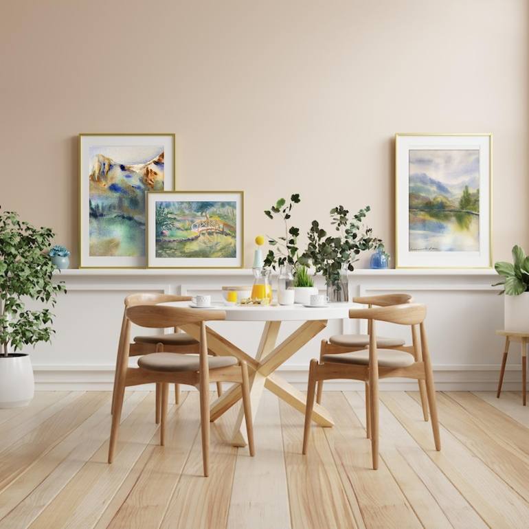 Original Impressionism Landscape Painting by Daria Kamishanova