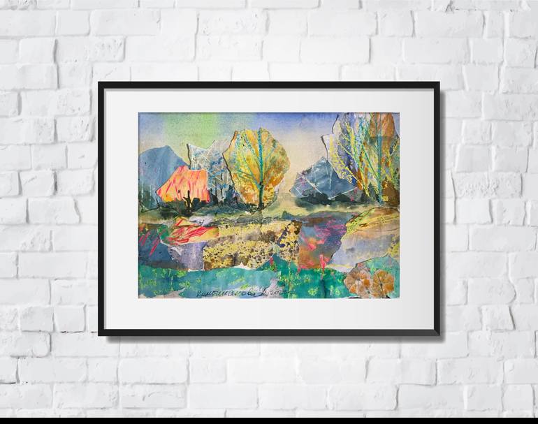 Original Impressionism Landscape Painting by Daria Kamishanova