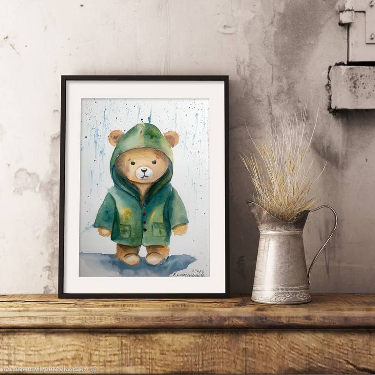 Original Illustration Animal Painting by Daria Kamishanova