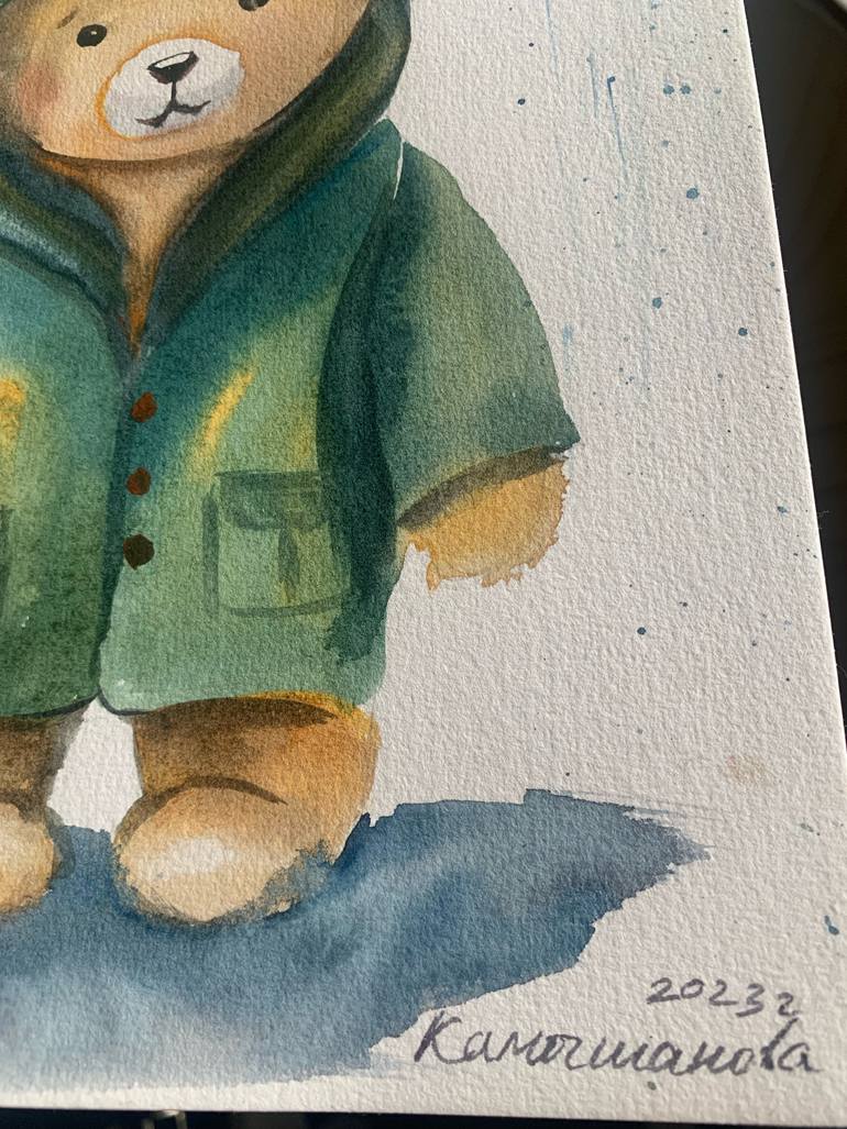 Original Illustration Animal Painting by Daria Kamishanova