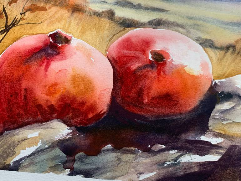 Original Impressionism Landscape Painting by Daria Kamishanova