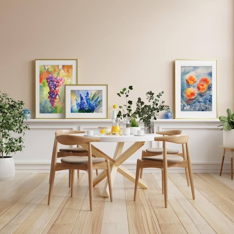 Original Impressionism Floral Painting by Daria Kamishanova