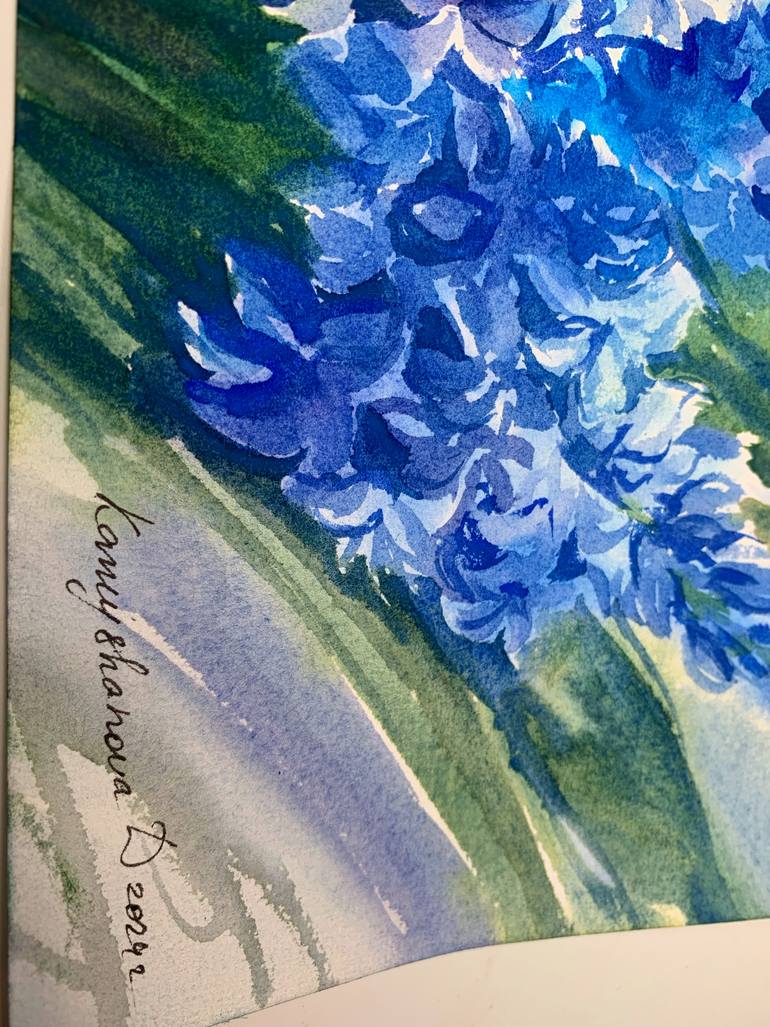 Original Impressionism Floral Painting by Daria Kamishanova