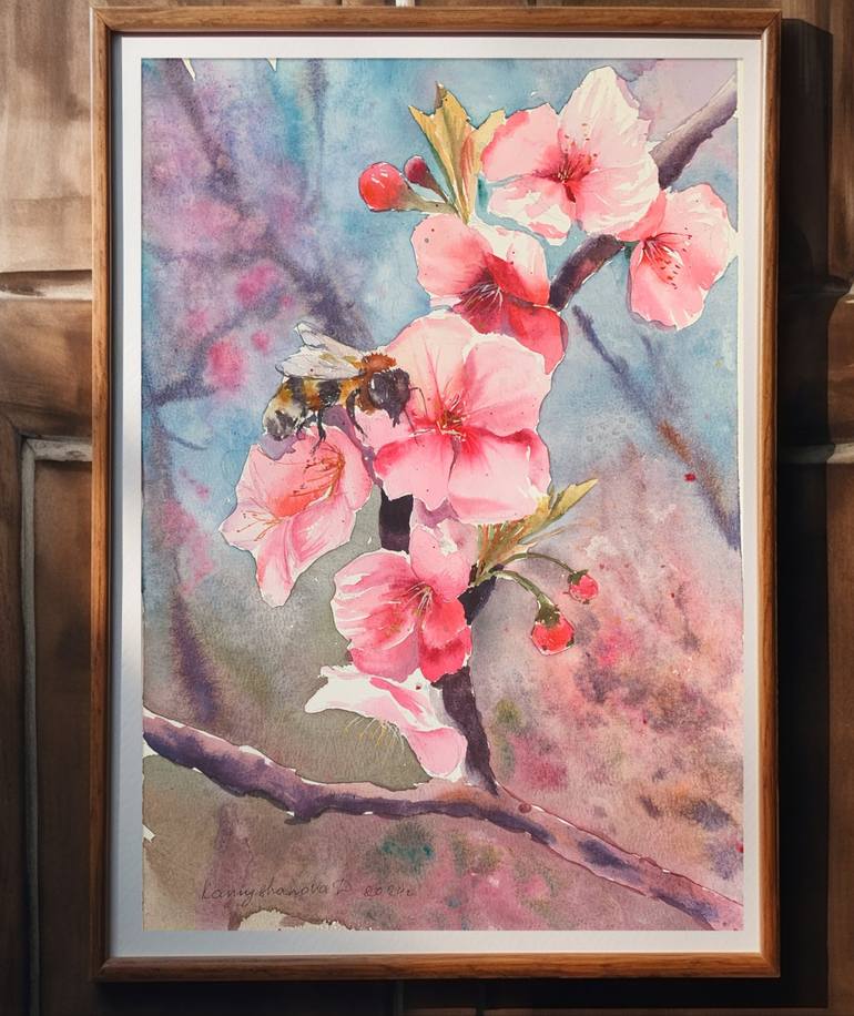 Original Floral Painting by Daria Kamishanova