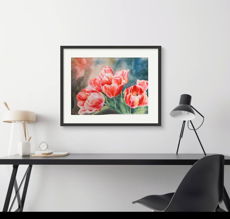 Original Floral Painting by Daria Kamishanova