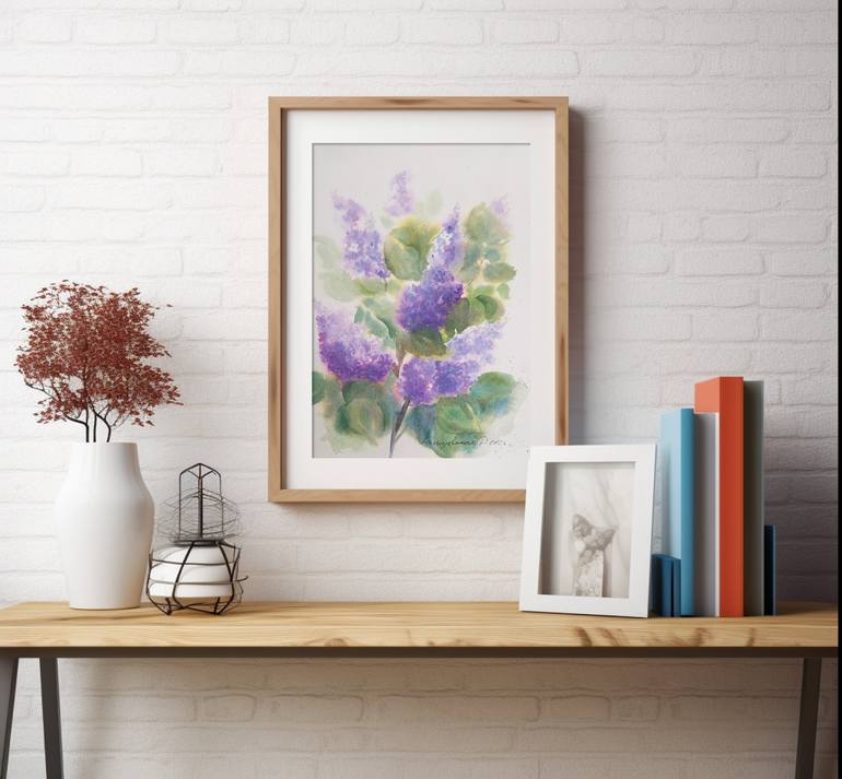 Original Impressionism Floral Painting by Daria Kamishanova