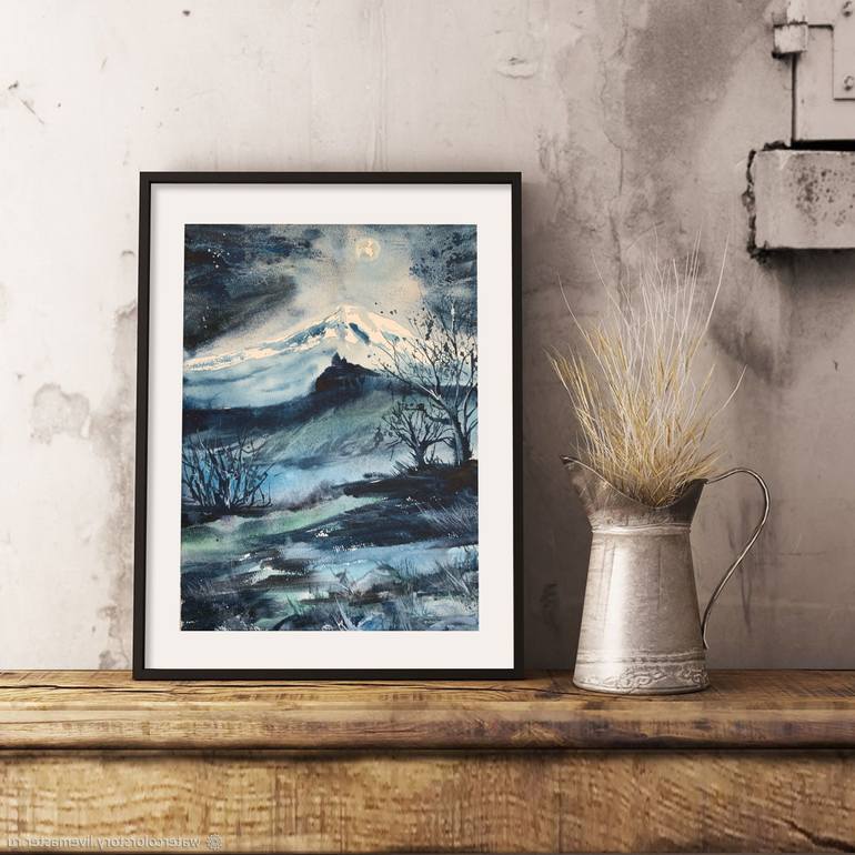 Original Impressionism Landscape Painting by Daria Kamishanova