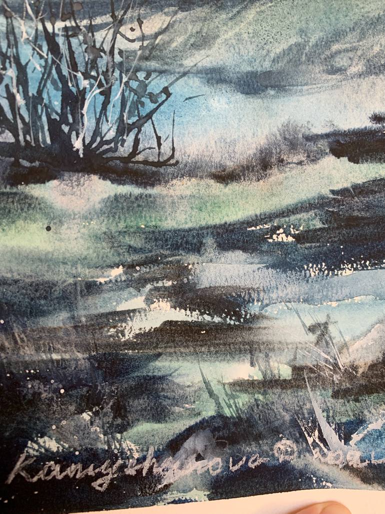 Original Impressionism Landscape Painting by Daria Kamishanova