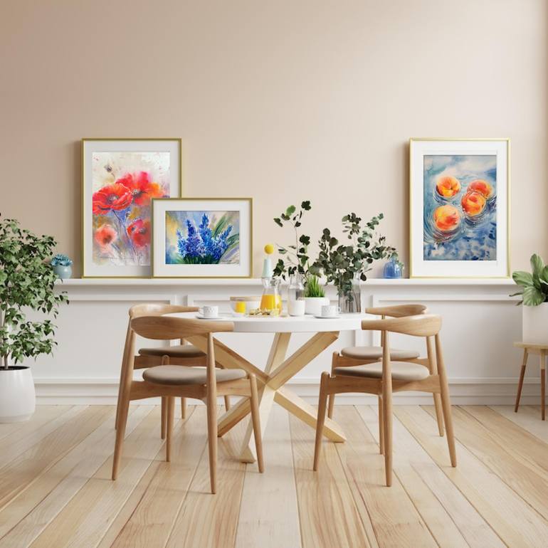 Original Impressionism Floral Painting by Daria Kamishanova