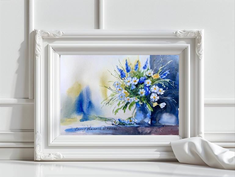 Original Impressionism Floral Painting by Daria Kamishanova