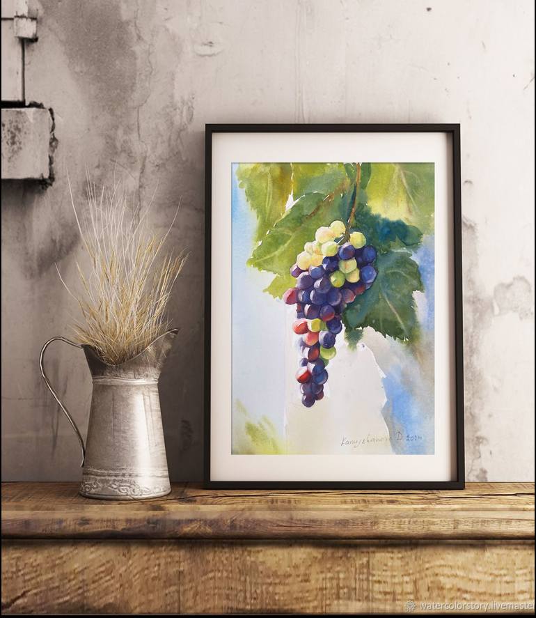 Original Impressionism Floral Painting by Daria Kamishanova