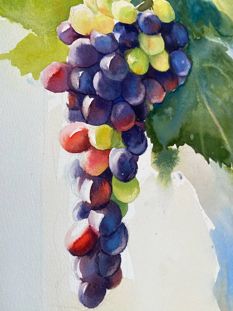 Original Impressionism Floral Painting by Daria Kamishanova