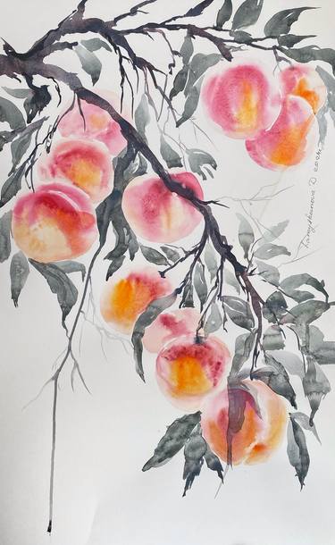 Print of Impressionism Floral Paintings by Daria Kamishanova