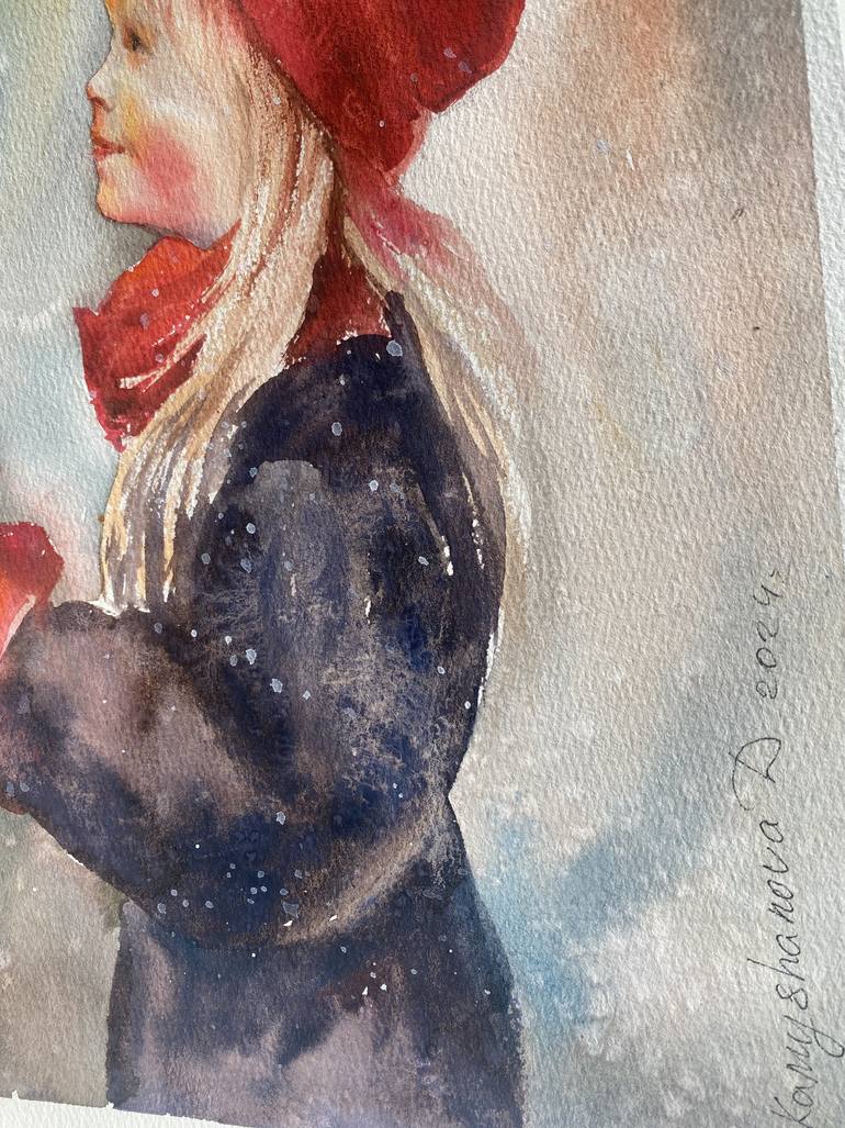 Original Impressionism People Painting by Daria Kamishanova
