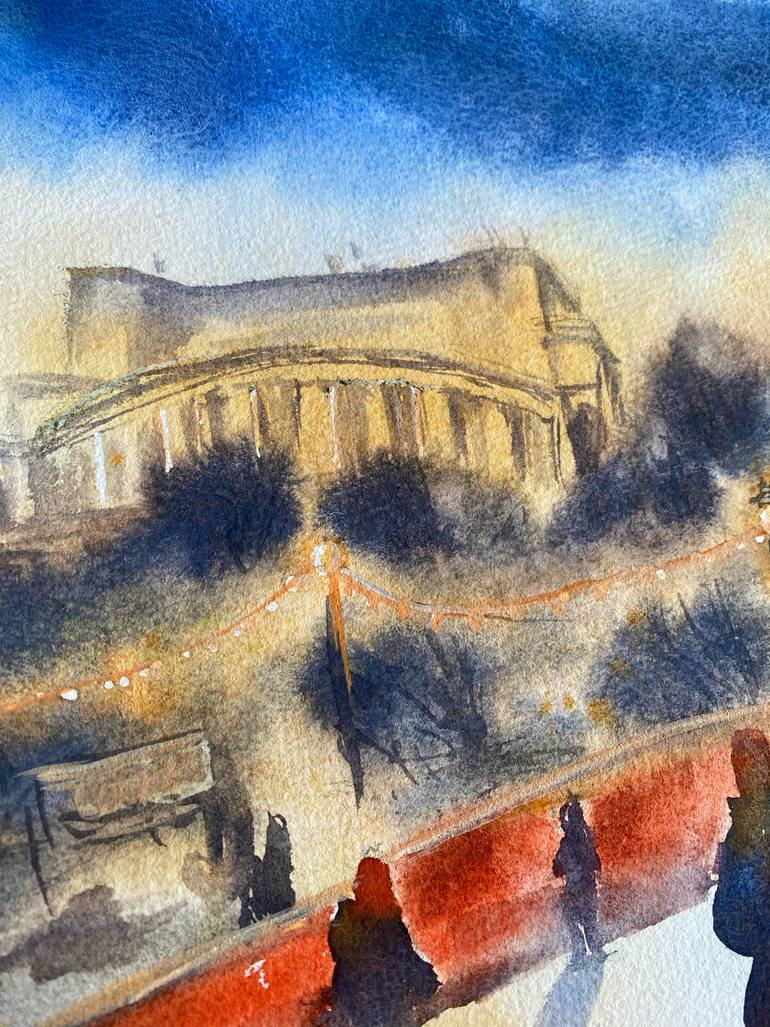 Original Impressionism People Painting by Daria Kamishanova