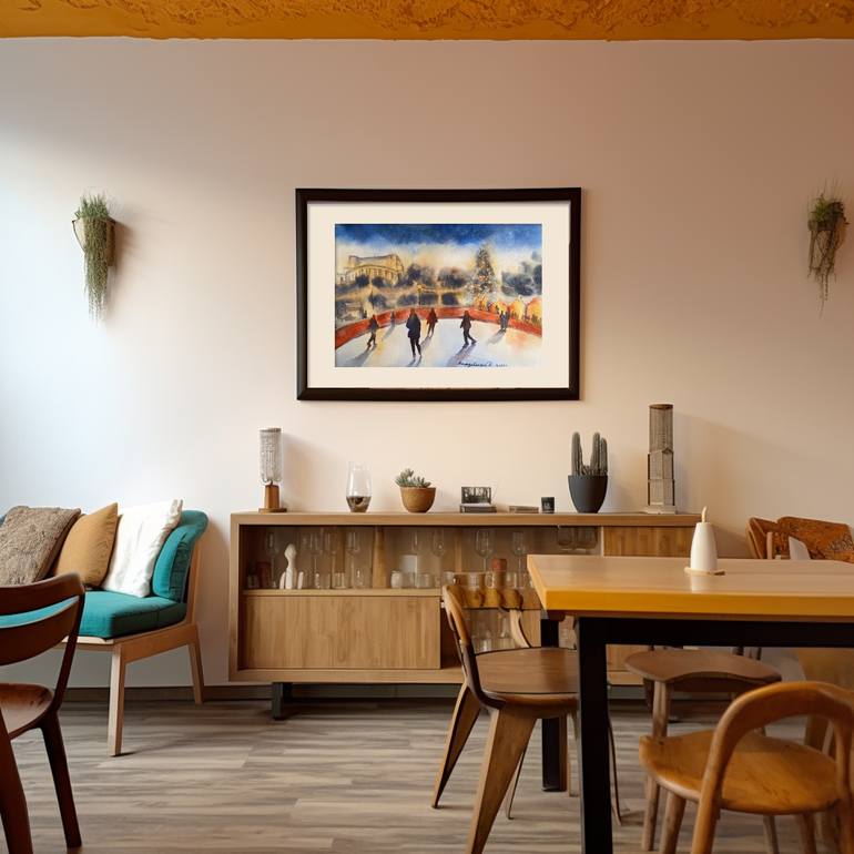 Original Impressionism People Painting by Daria Kamishanova