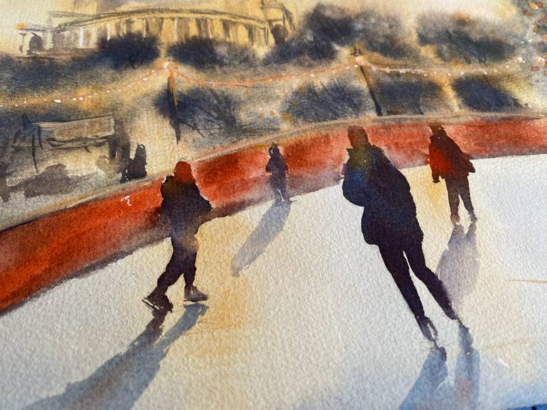 Original Impressionism People Painting by Daria Kamishanova