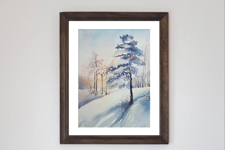 Original Impressionism Landscape Painting by Daria Kamishanova