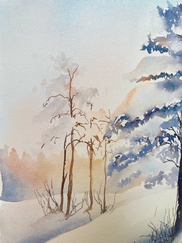 Original Impressionism Landscape Painting by Daria Kamishanova