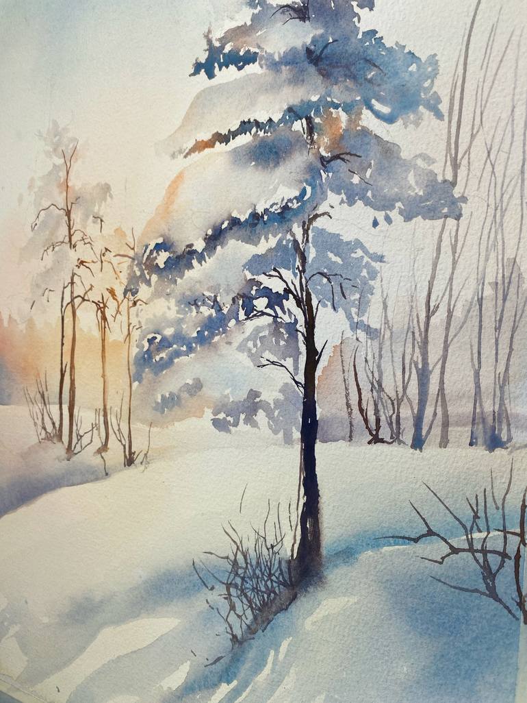 Original Impressionism Landscape Painting by Daria Kamishanova