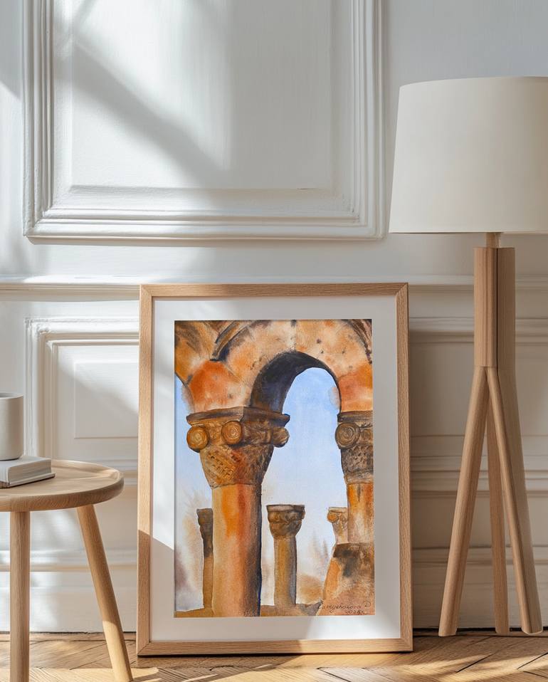 Original Impressionism Architecture Painting by Daria Kamishanova