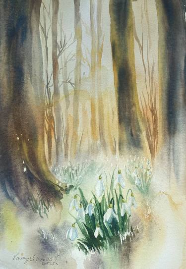Original Impressionism Landscape Painting by Daria Kamishanova