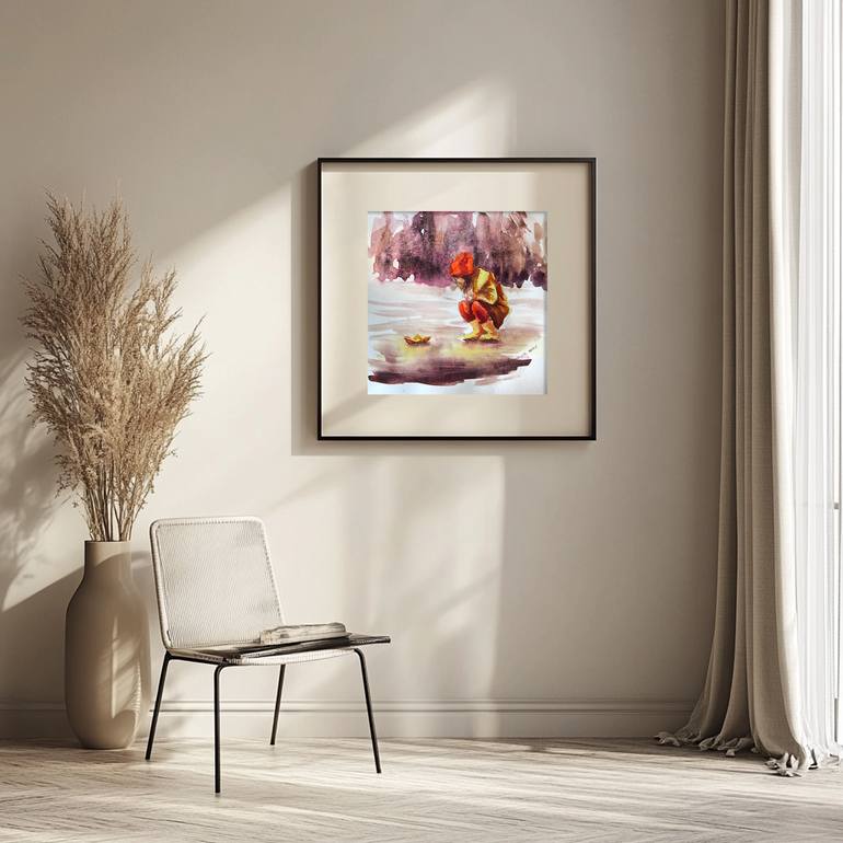 Original Impressionism People Painting by Daria Kamishanova