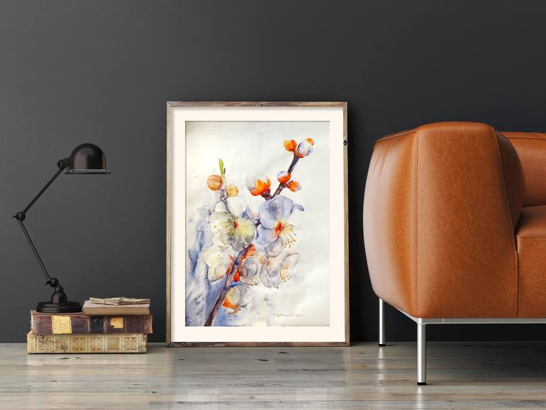 ランプ Apricot flowers Painting by Daria Kamishanova | Saatchi Art Japan
