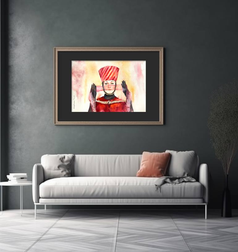 Original Impressionism People Painting by Daria Kamishanova