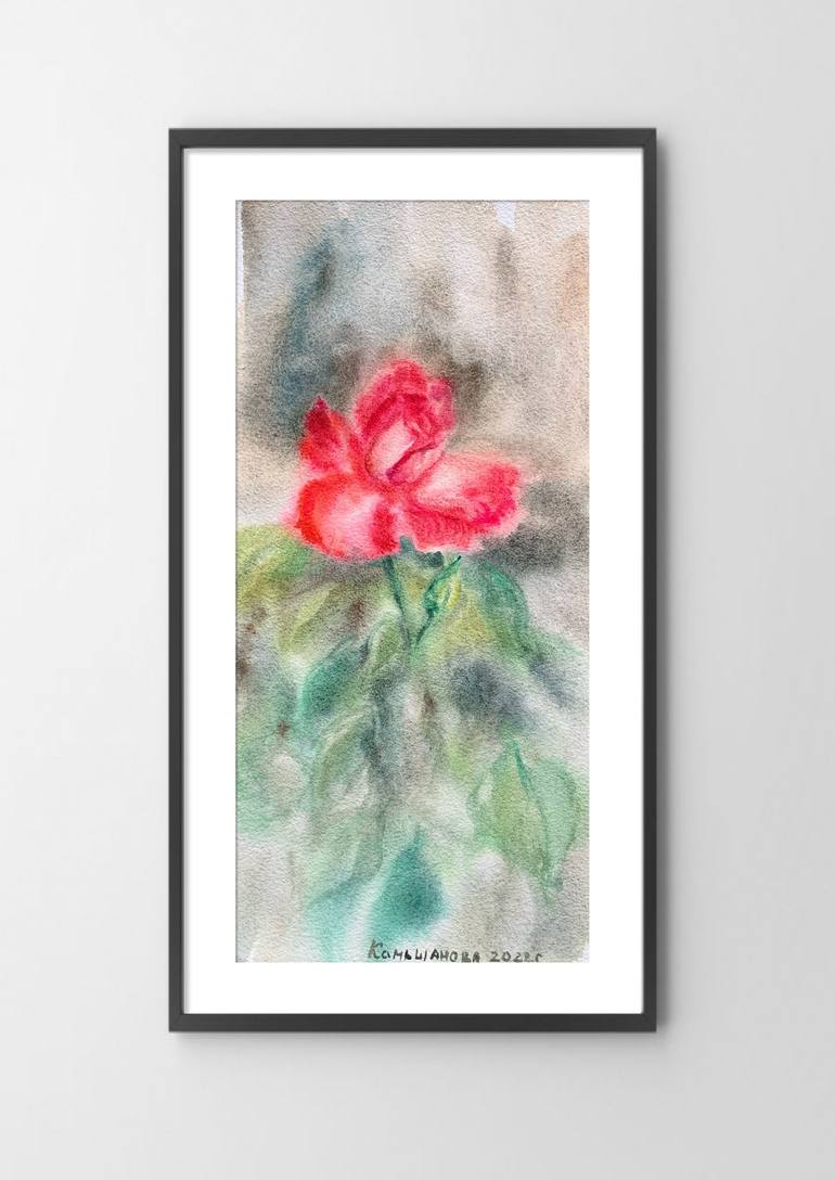 Original Impressionism Floral Painting by Daria Kamishanova