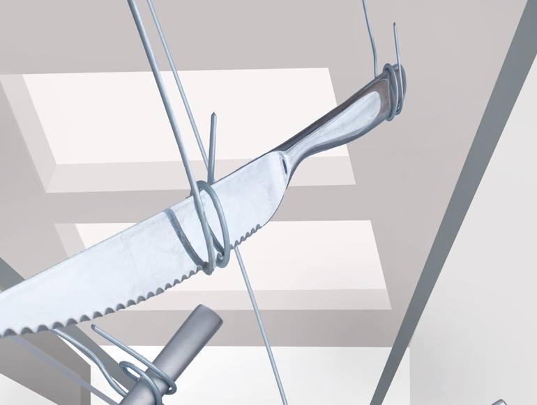 Original Conceptual Abstract Mixed Media by Simon Bolton