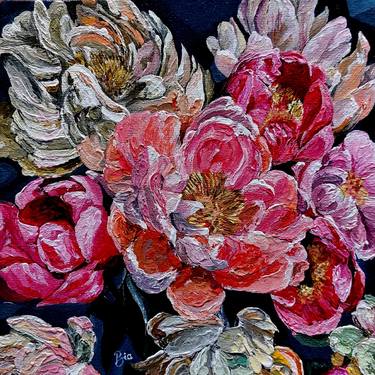Print of Impressionism Botanic Paintings by Rabia Adnan