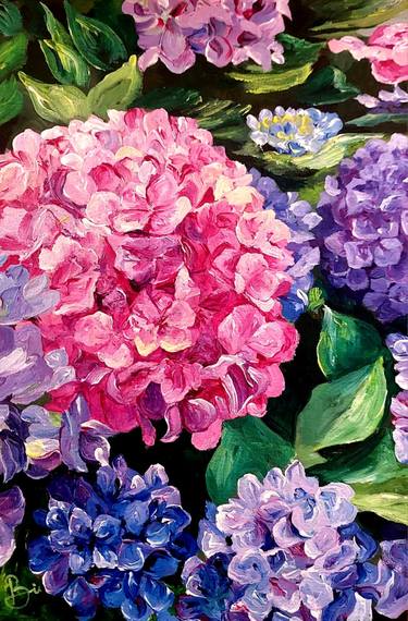 Original Impressionism Botanic Paintings by Rabia Adnan