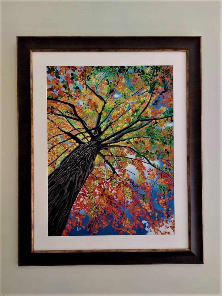Original Impressionism Nature Painting by Rabia Adnan